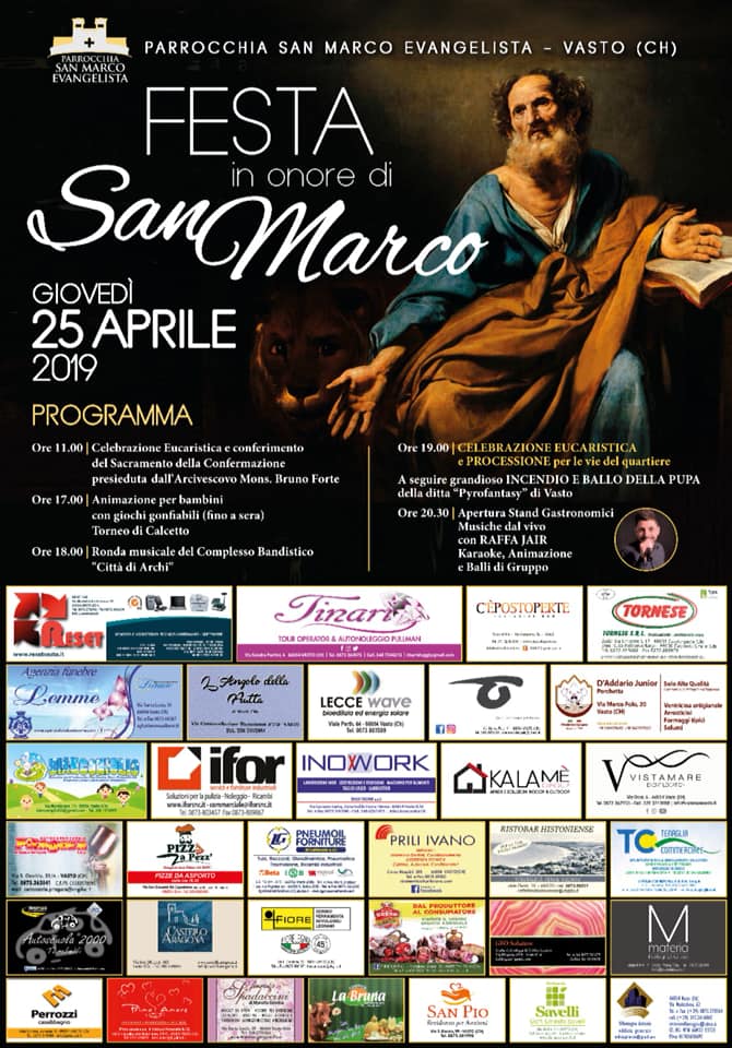 manifesto festa di San Marco 2019